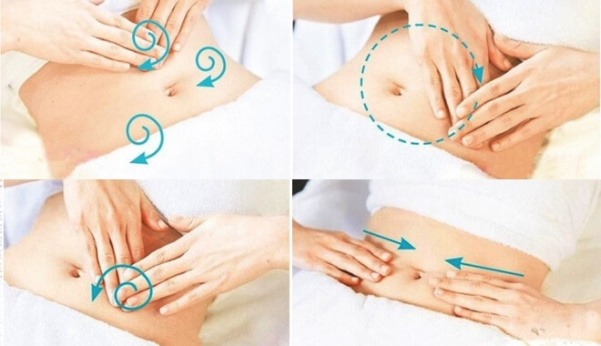 Massage bụng bằng tay không cũng đem lại hiệu quả cực kỳ tốt